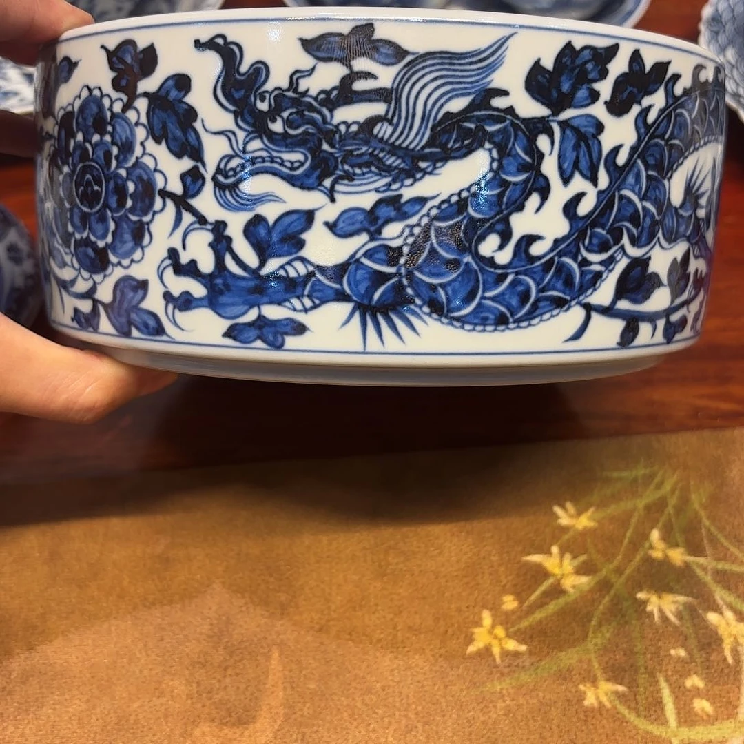 Y***哥杯子景德镇手绘茶具龙纹水洗