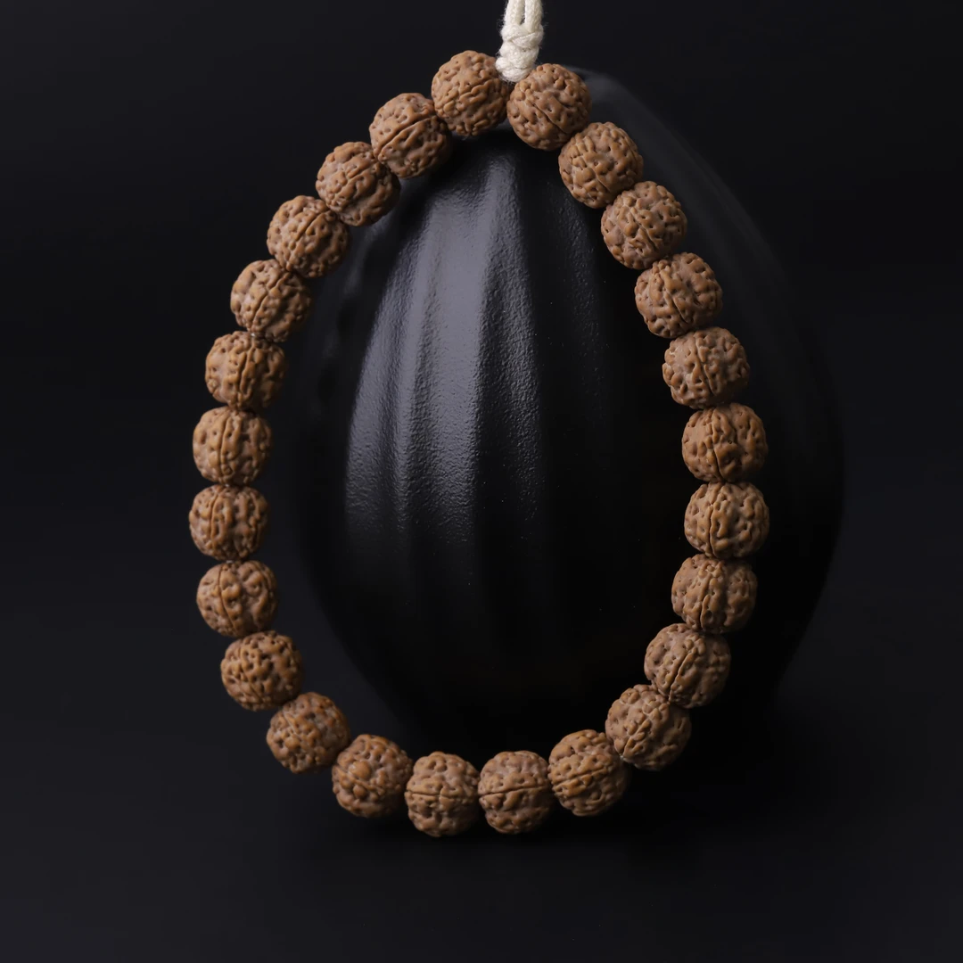 S9169【定制花王】头货梅花双龙原桩小金刚菩提单圈文玩手串