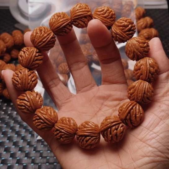 桃核手串龙纹桃核