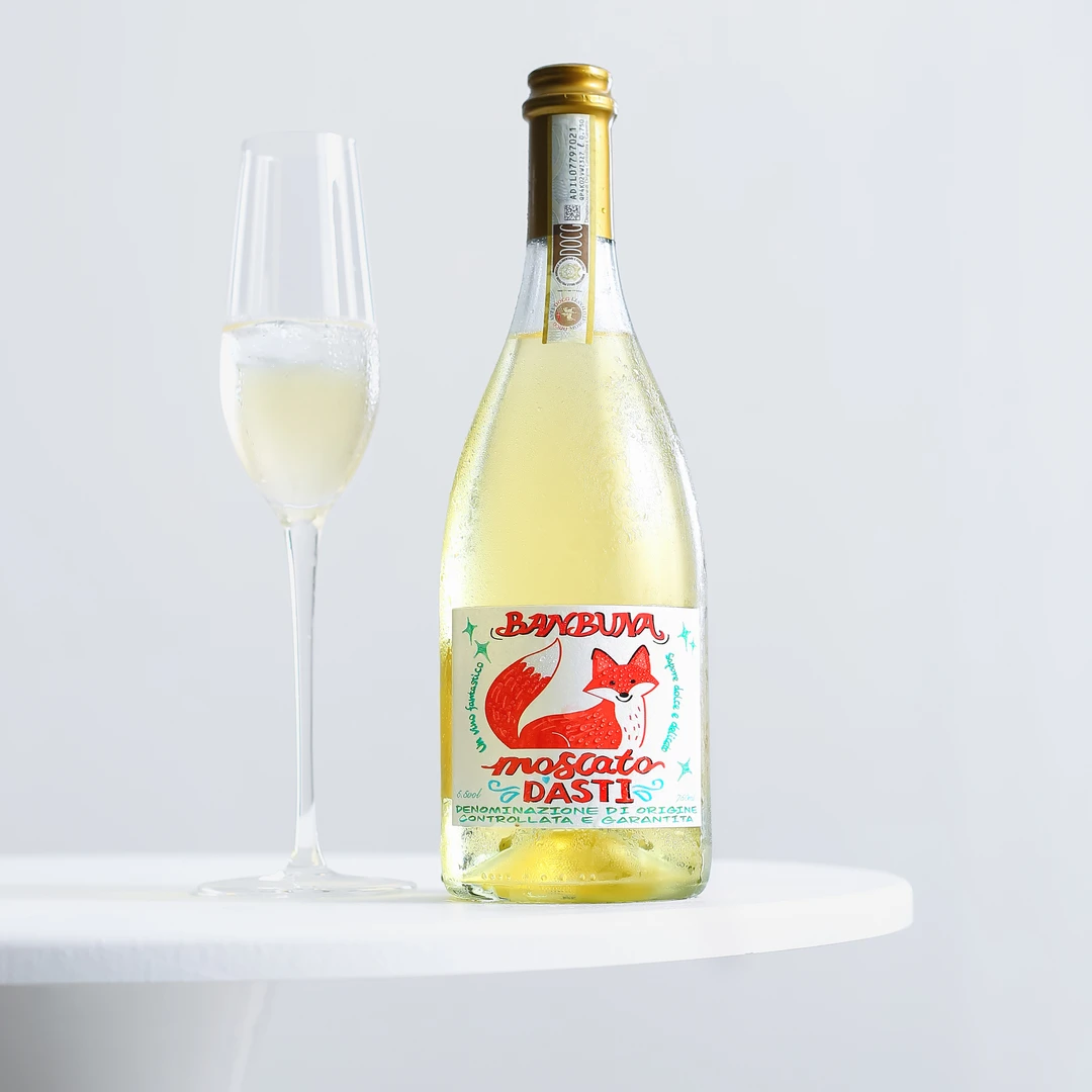 意大利DOCG级~班勃纳moscato莫斯卡托甜白葡萄酒阿斯蒂asti起泡酒