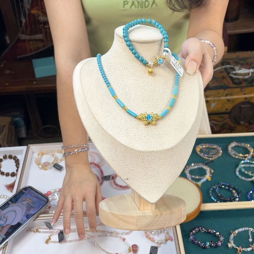 水晶手链银S925镀金镶嵌