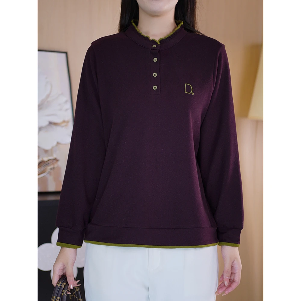 冬季T恤打底衫减龄洋气质休闲上衣高级感百搭衣服胖妹妹大码女装