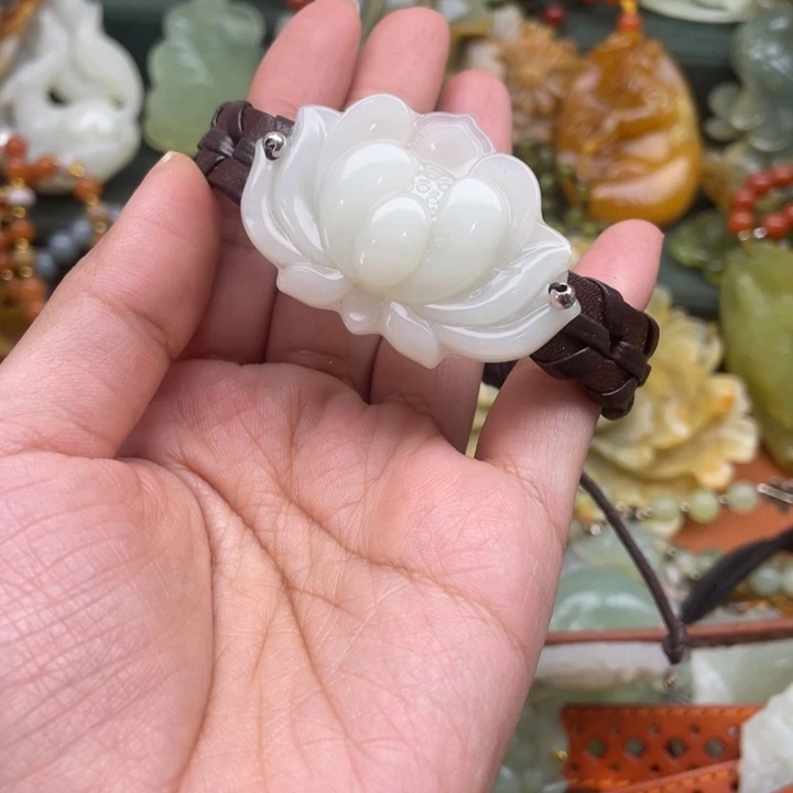 蛇纹石玉手牌合金菲*淘