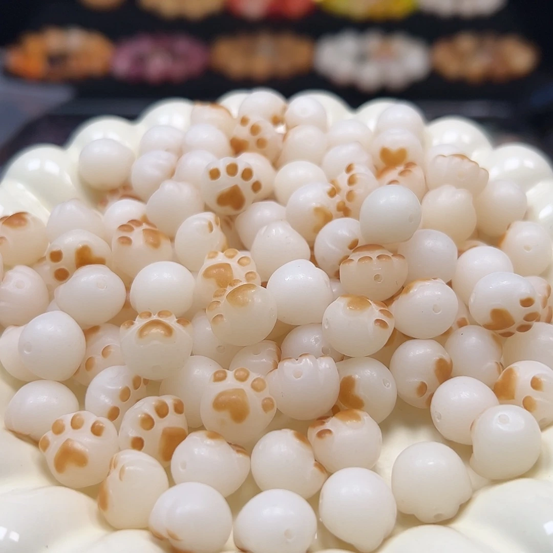手串菩提根/象牙果卡12炭烧爱心猫爪25颗