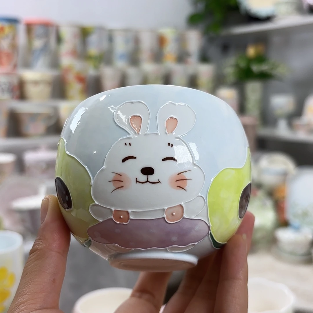手绘创意高温釉下彩陶瓷