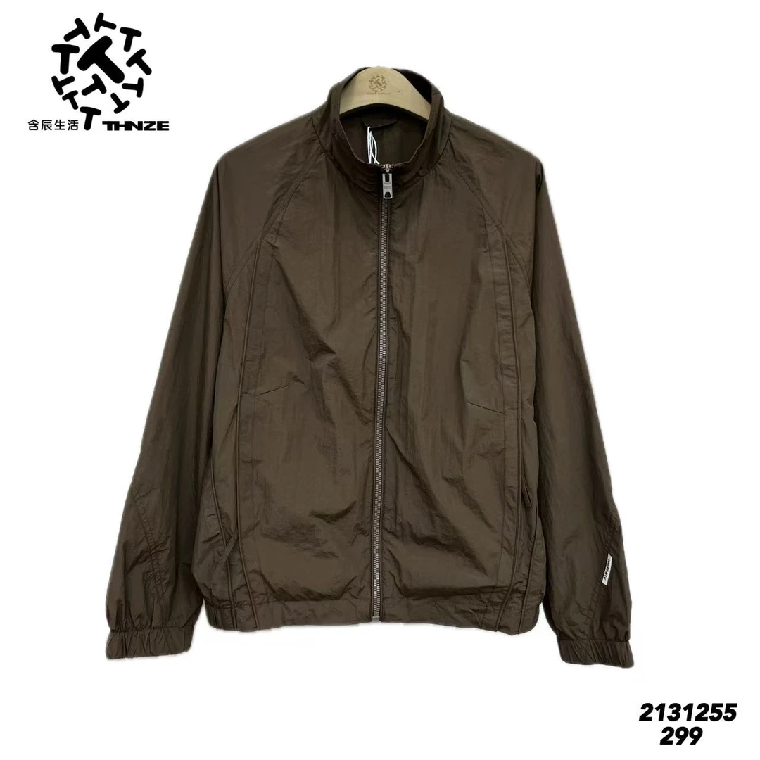 含辰生活薄款立领夹克男士潮流百搭休闲宽松立领外套2131255