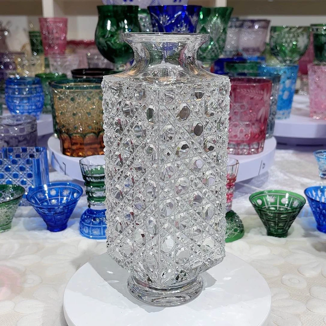 水晶杯水晶花瓶果盘通宝工艺品