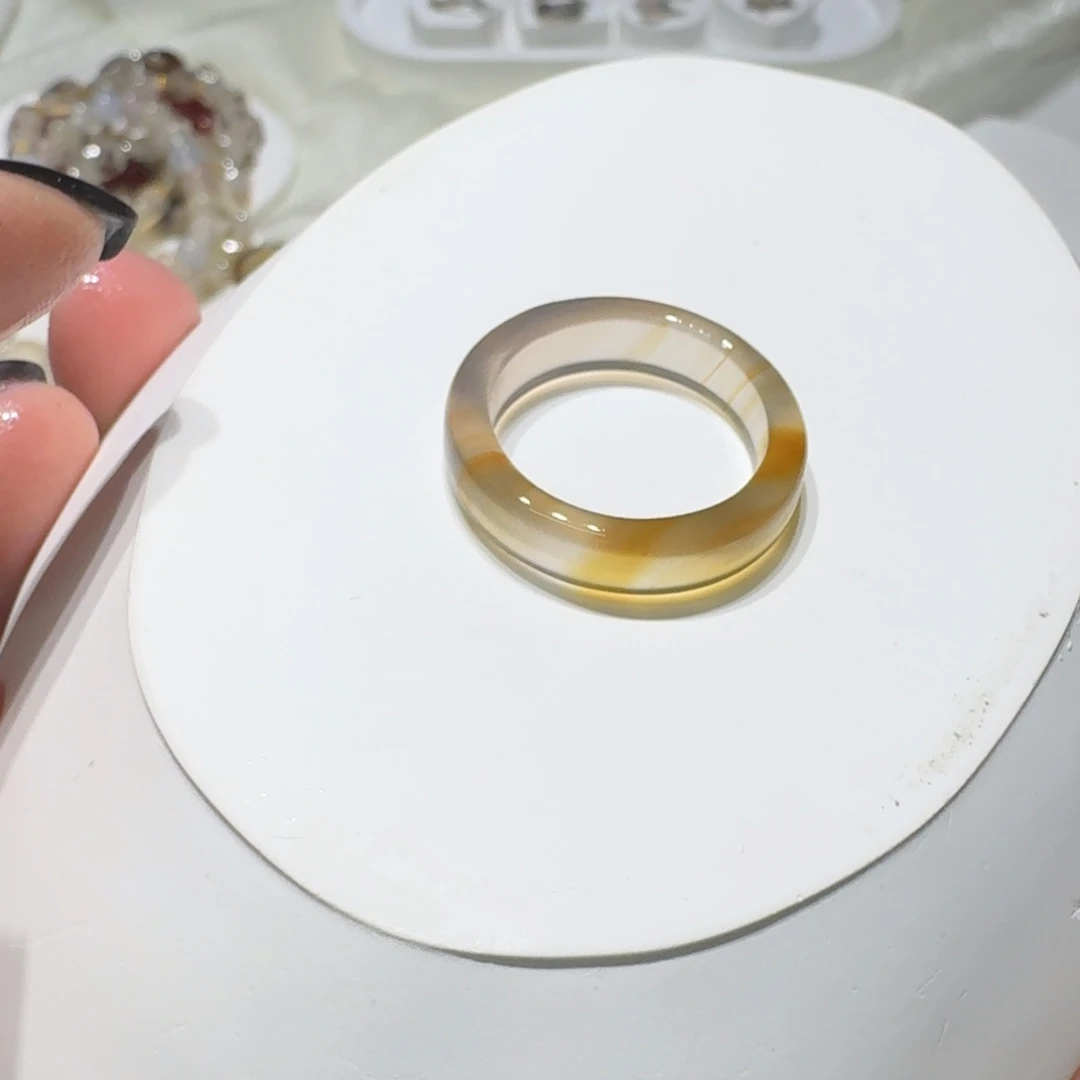 玛瑙/玉髓未镶嵌戒指杠24不退换