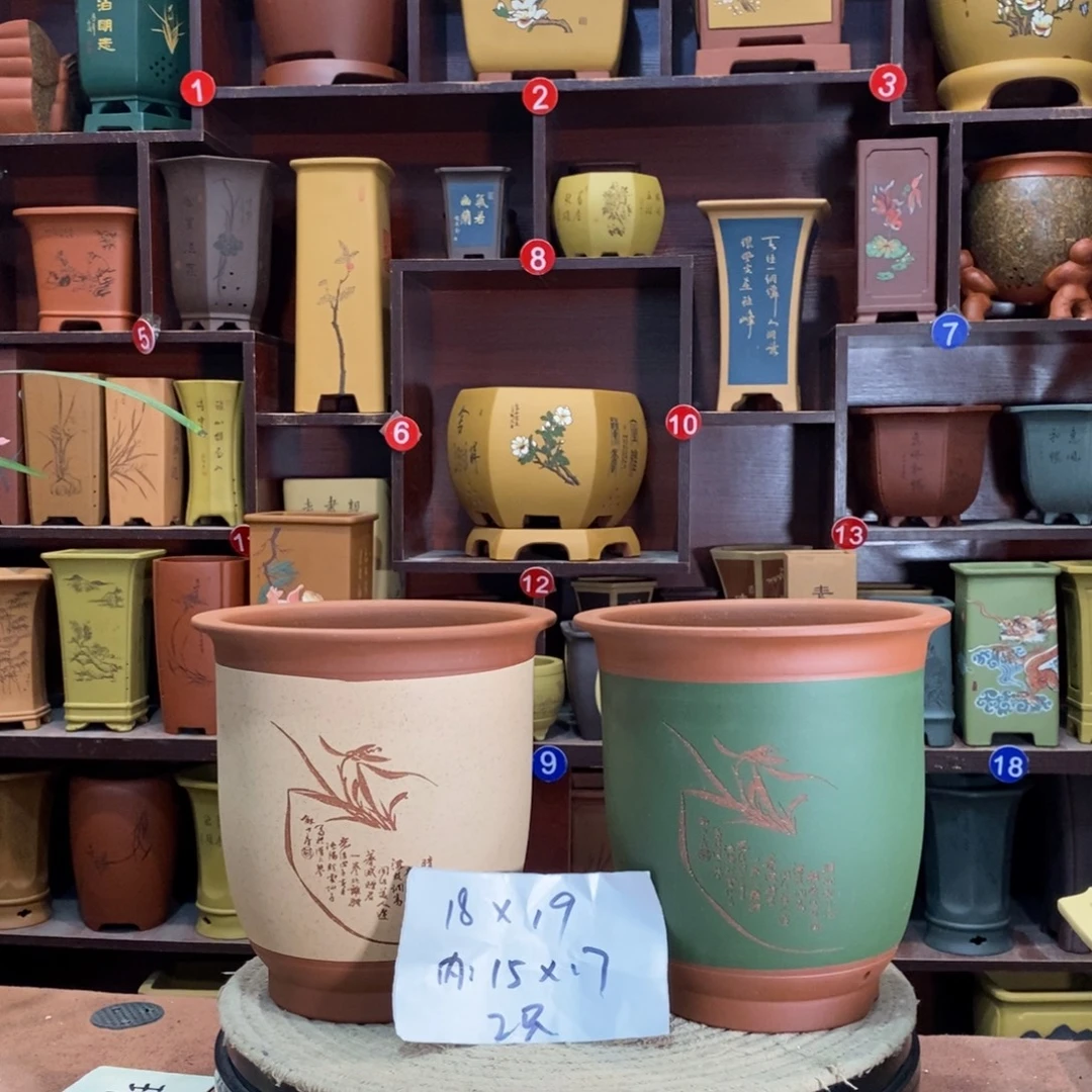 紫砂花盆紫砂花盆