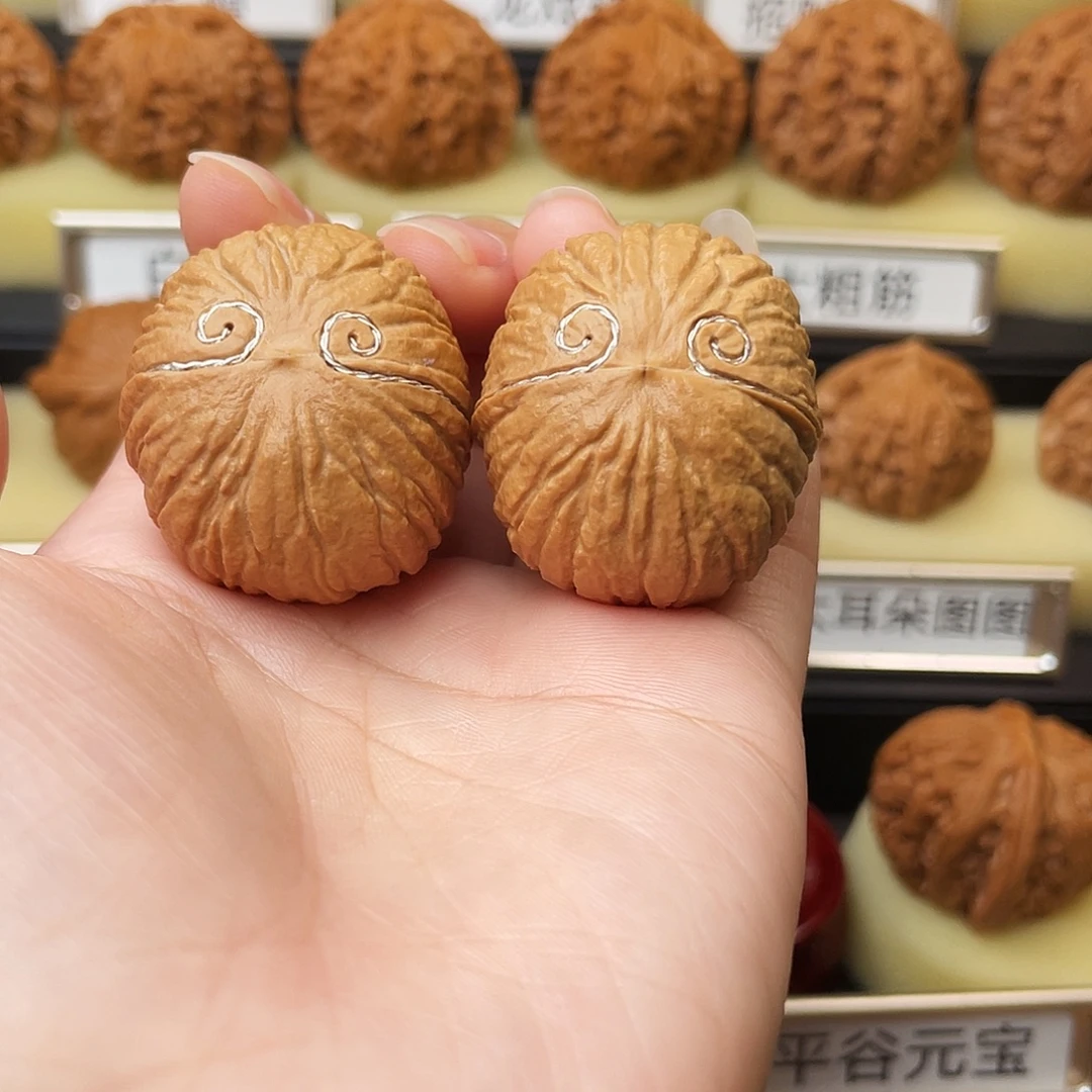 吊坠文玩核桃猴头元宝35尺紧箍咒