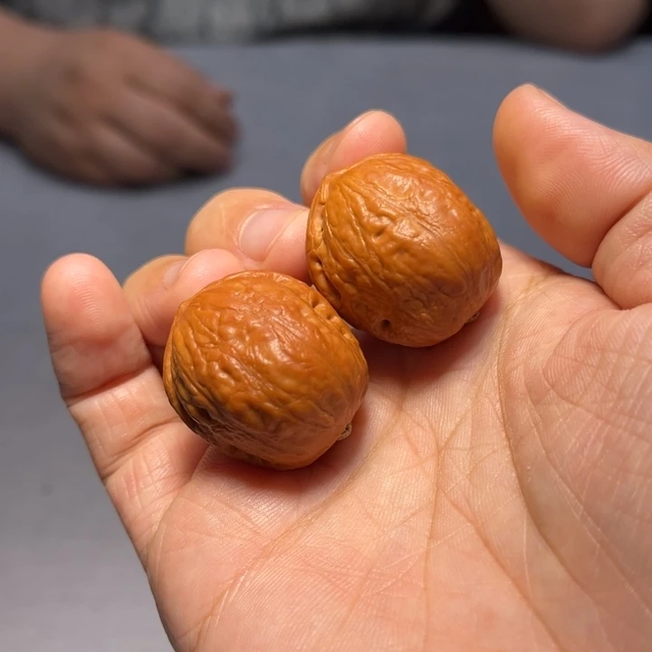 文玩核桃把件龙蛋6458