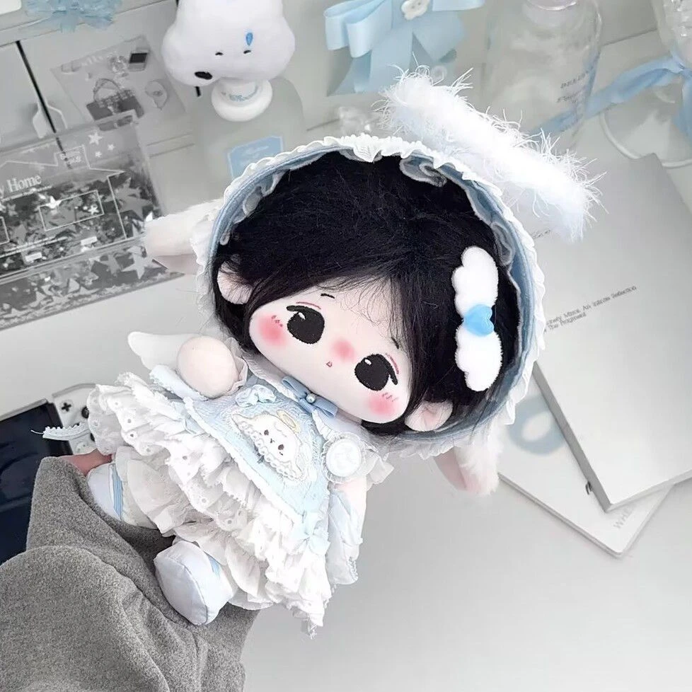 天使小羊20cm棉花娃娃水色娃衣可爱风少女无属性套装园长原创棉花