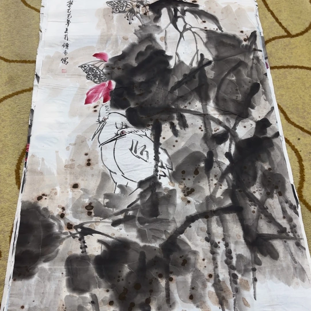 国画顾传吉四尺童