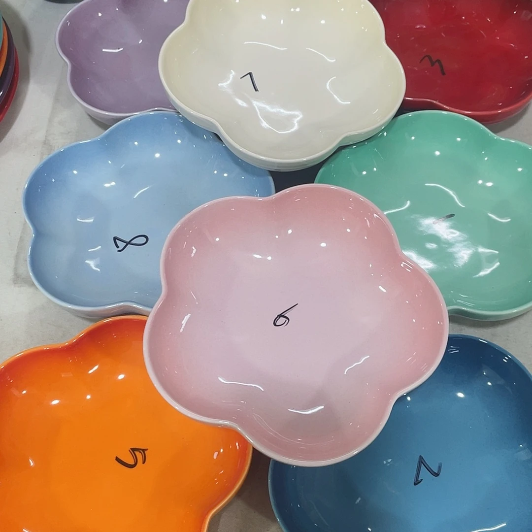 瓷片微瑕陶瓷餐具2个装精品