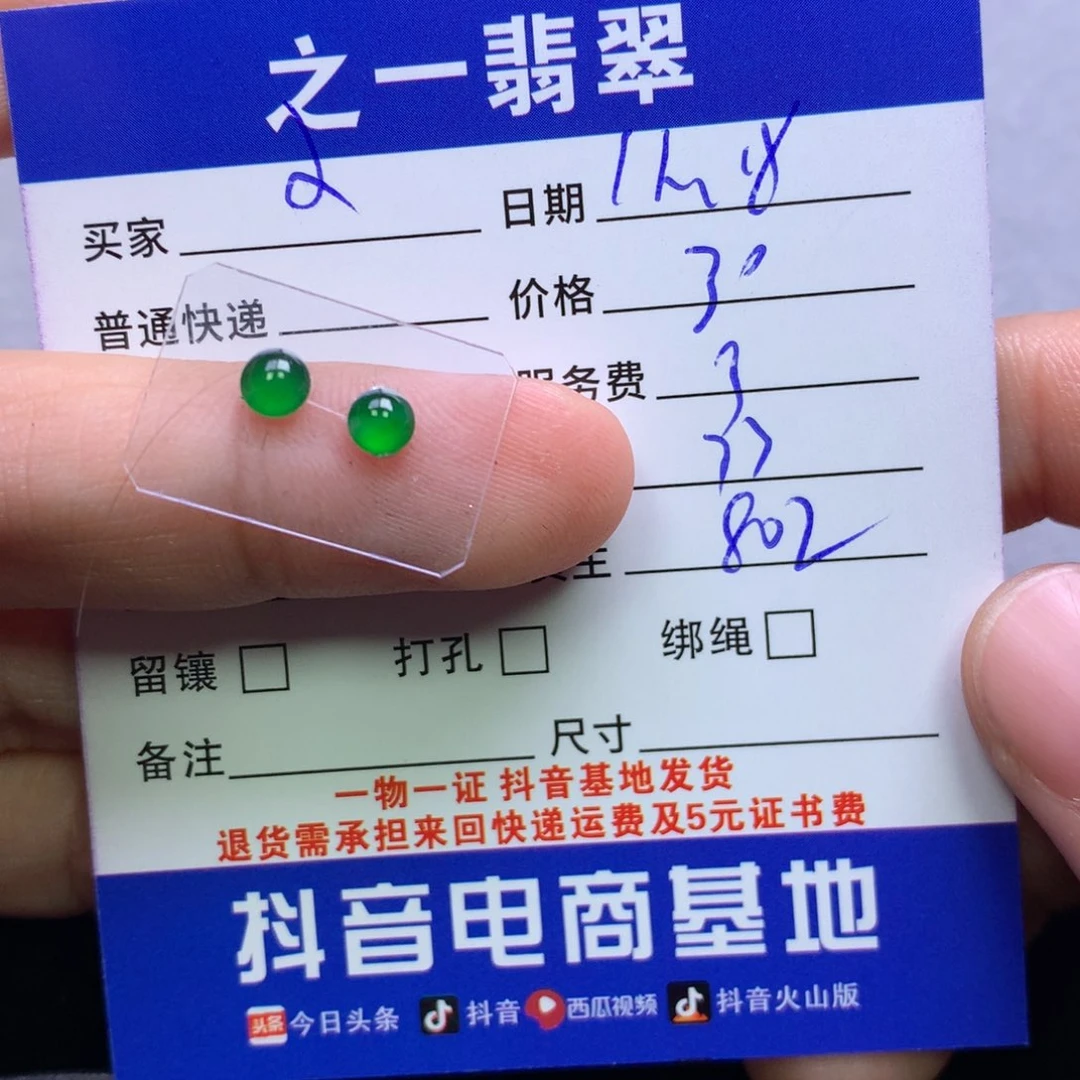 颈饰未镶嵌翡翠小**菜