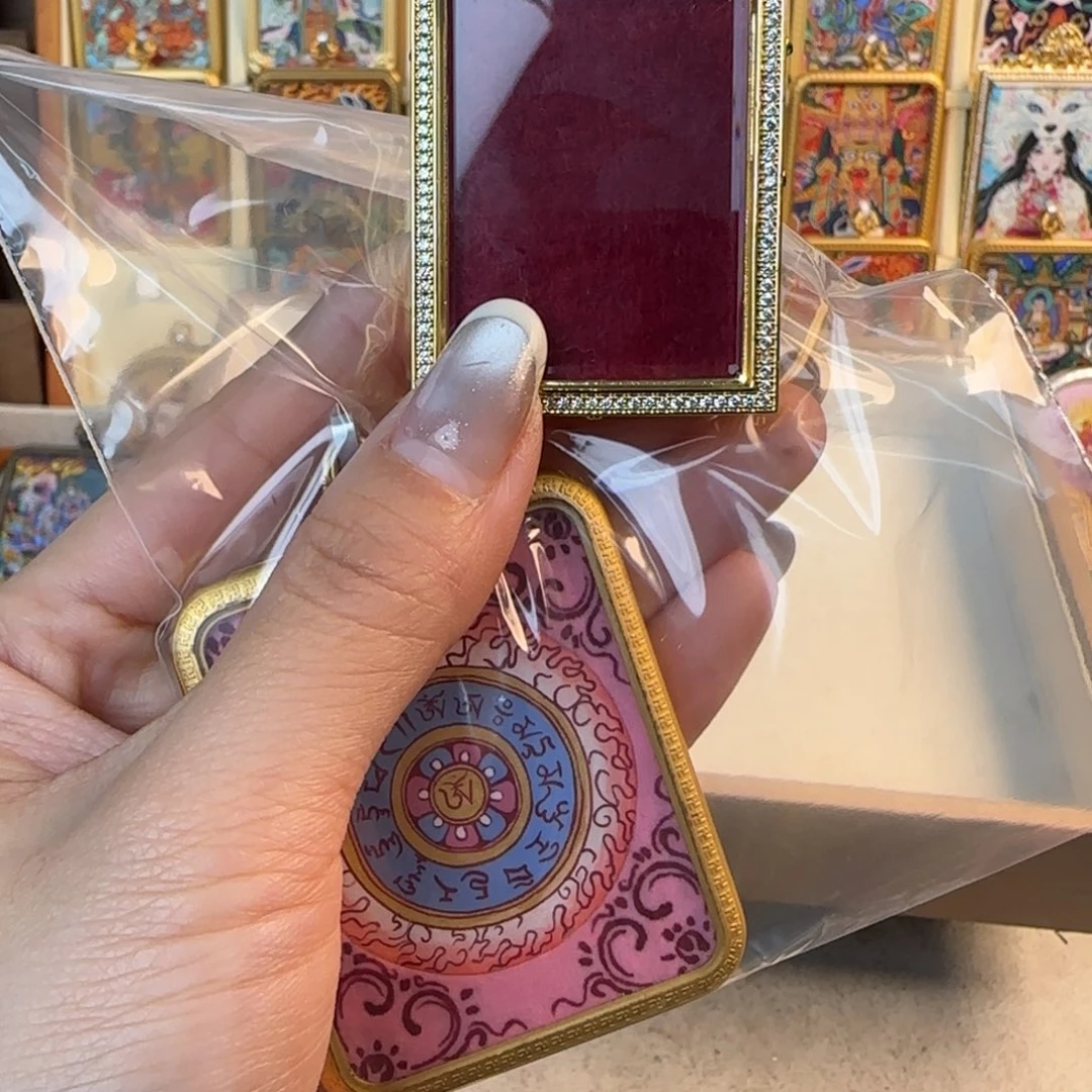 ****i吊坠古祥手绘唐卡