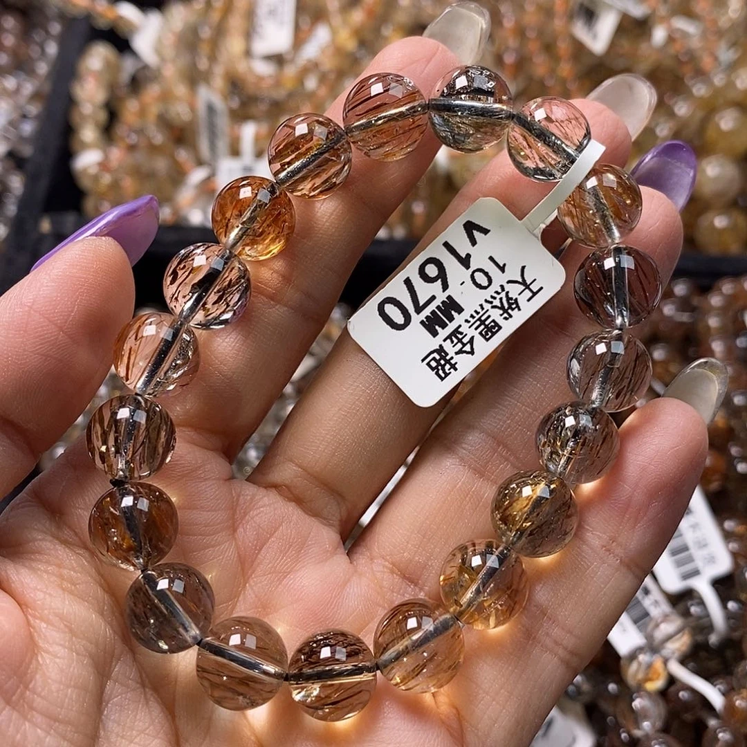 未镶嵌水晶手链水