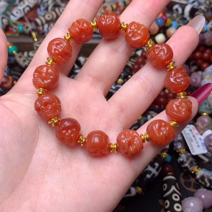 玛瑙/玉髓未镶嵌发一条