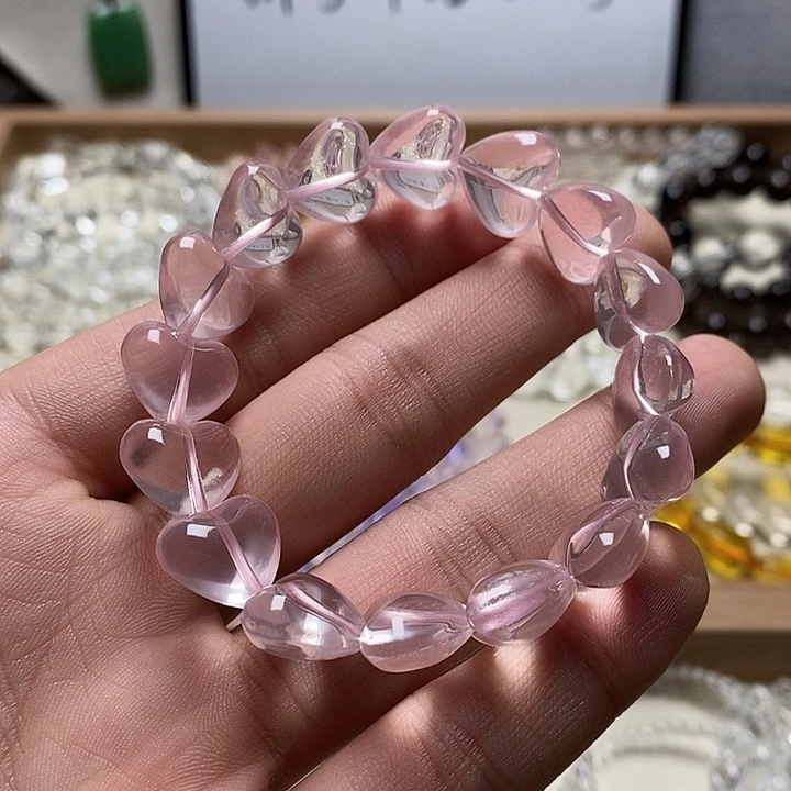 非金属星光粉爱心手串