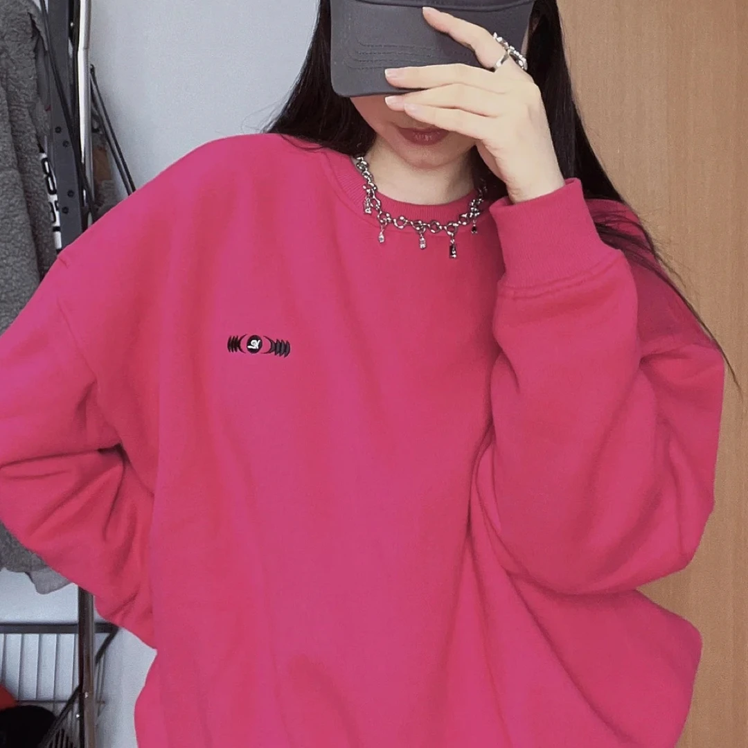 女士加绒圆领卫衣