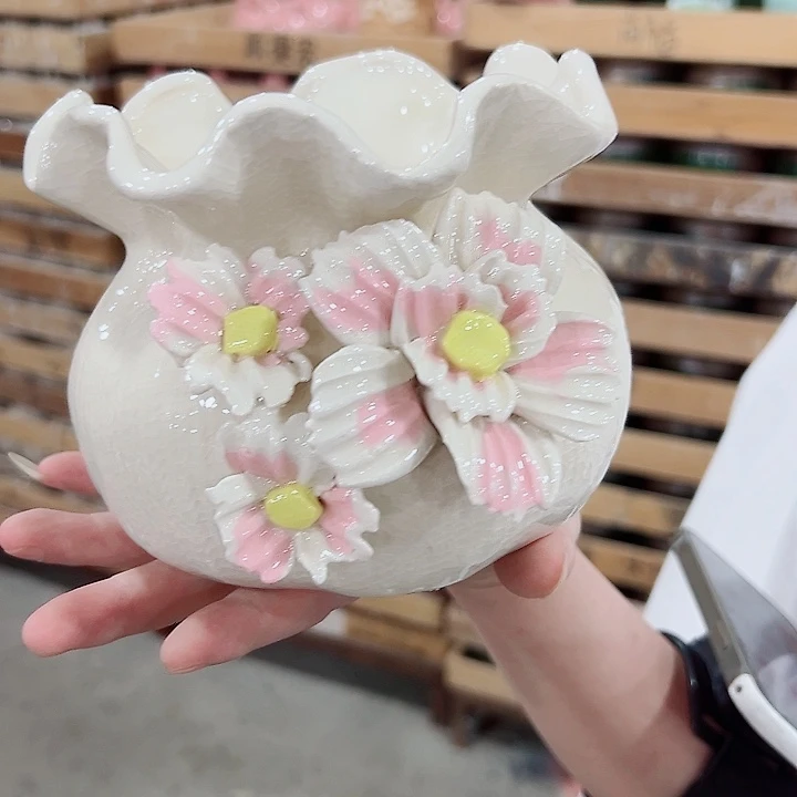 有孔.凑满10元发货多肉陶瓷花盆！