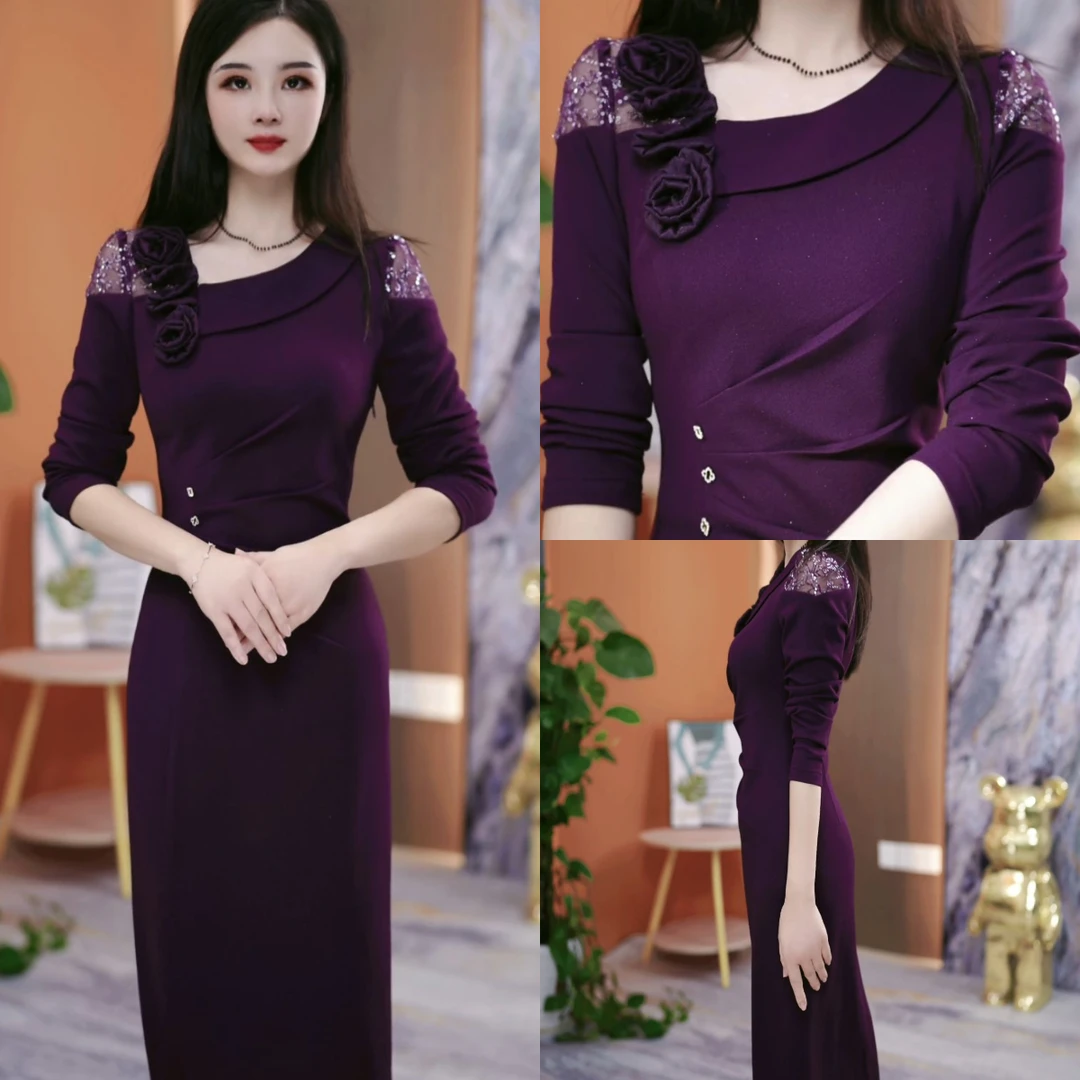 秋季新款连衣裙2025秋季韩版气质显瘦百搭收腰连衣裙YYX25K2101