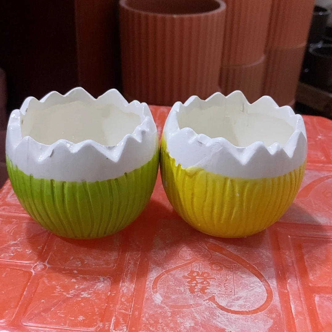 摆件陶陶盆有孔 瑕疵介意勿拍