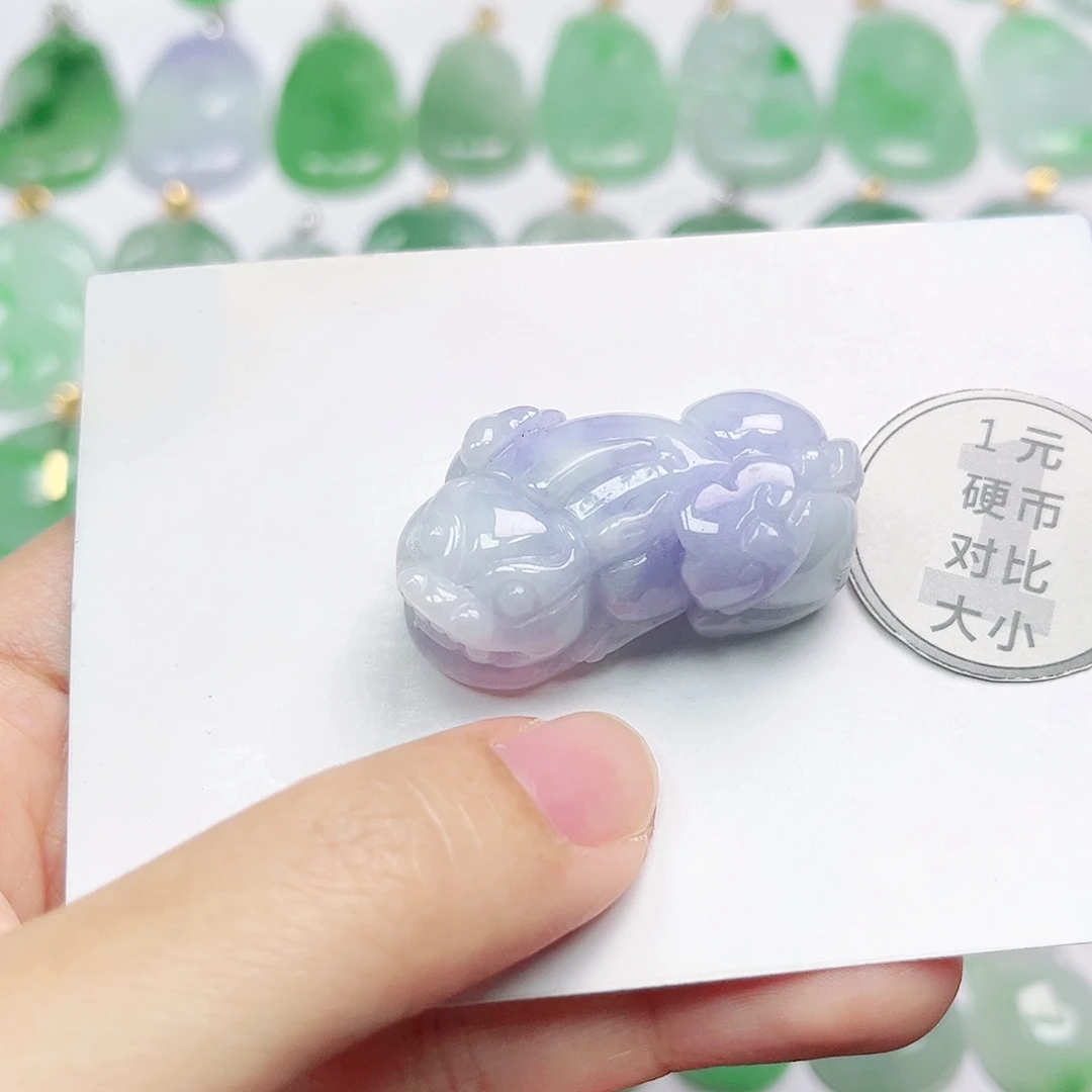 翡翠未镶嵌挂件天然A货翡翠