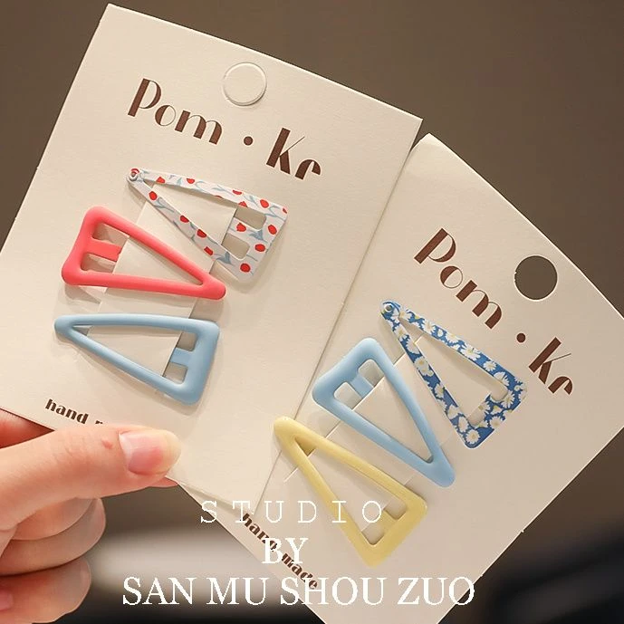 夏季彩色多巴胺发夹女孩碎发整理神器女童发卡后脑勺刘海bb夹发饰