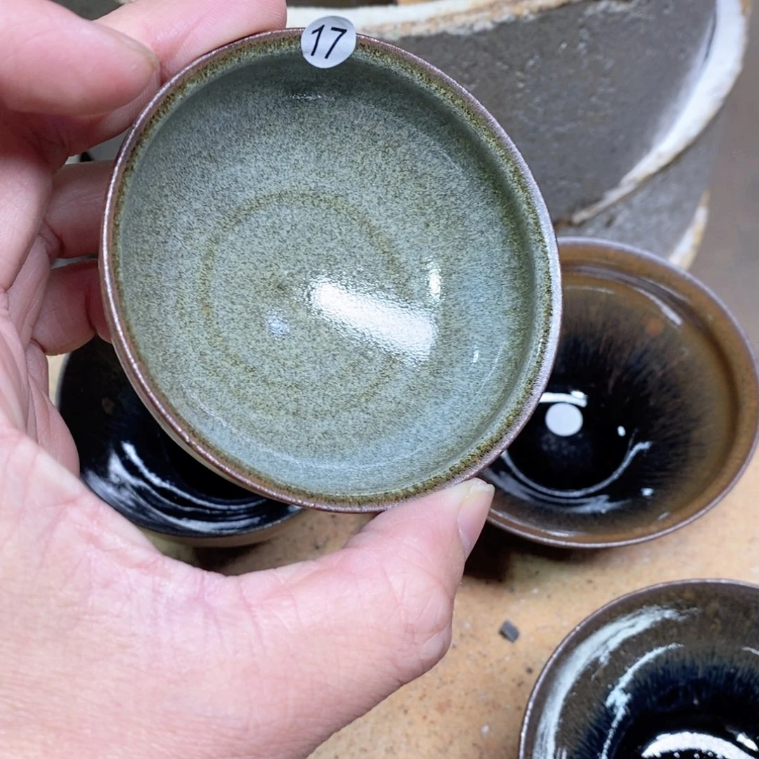 ****式茶盏建盏主人杯漂亮17
