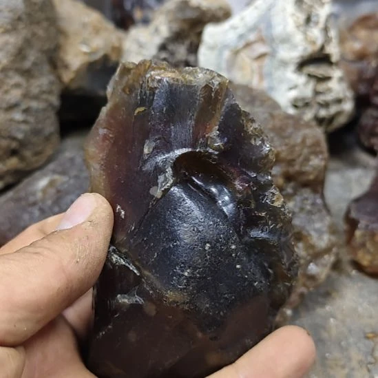 魅***影玛瑙/玉髓原石未镶嵌