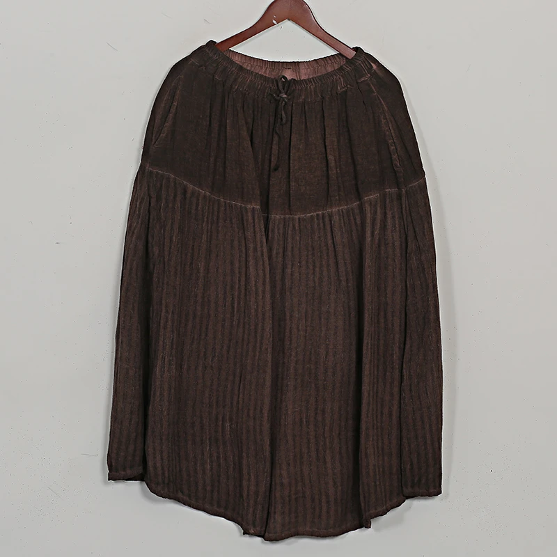 【蓉哥出品】炒色亚麻半裙8714