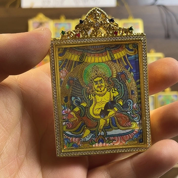 吊坠单面黄财神吊坠5555