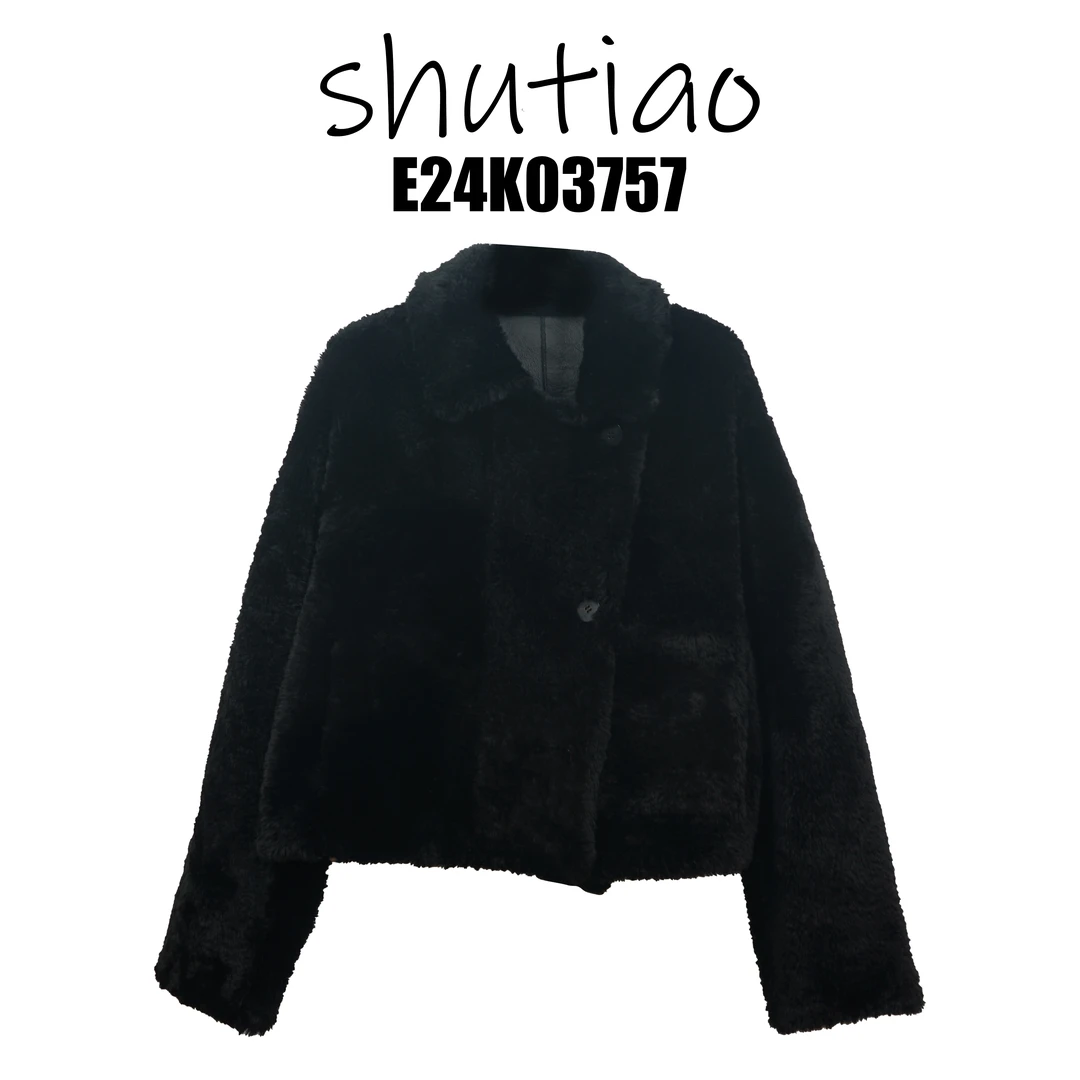【SHUTIAO】2024秋冬：新款小众设计款拉贡外套E24K03757