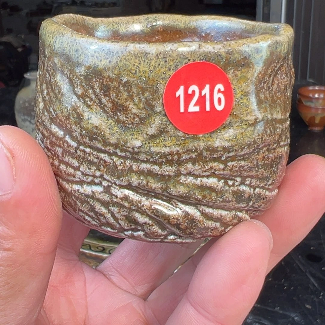 杯1216号手捏柴烧主人杯