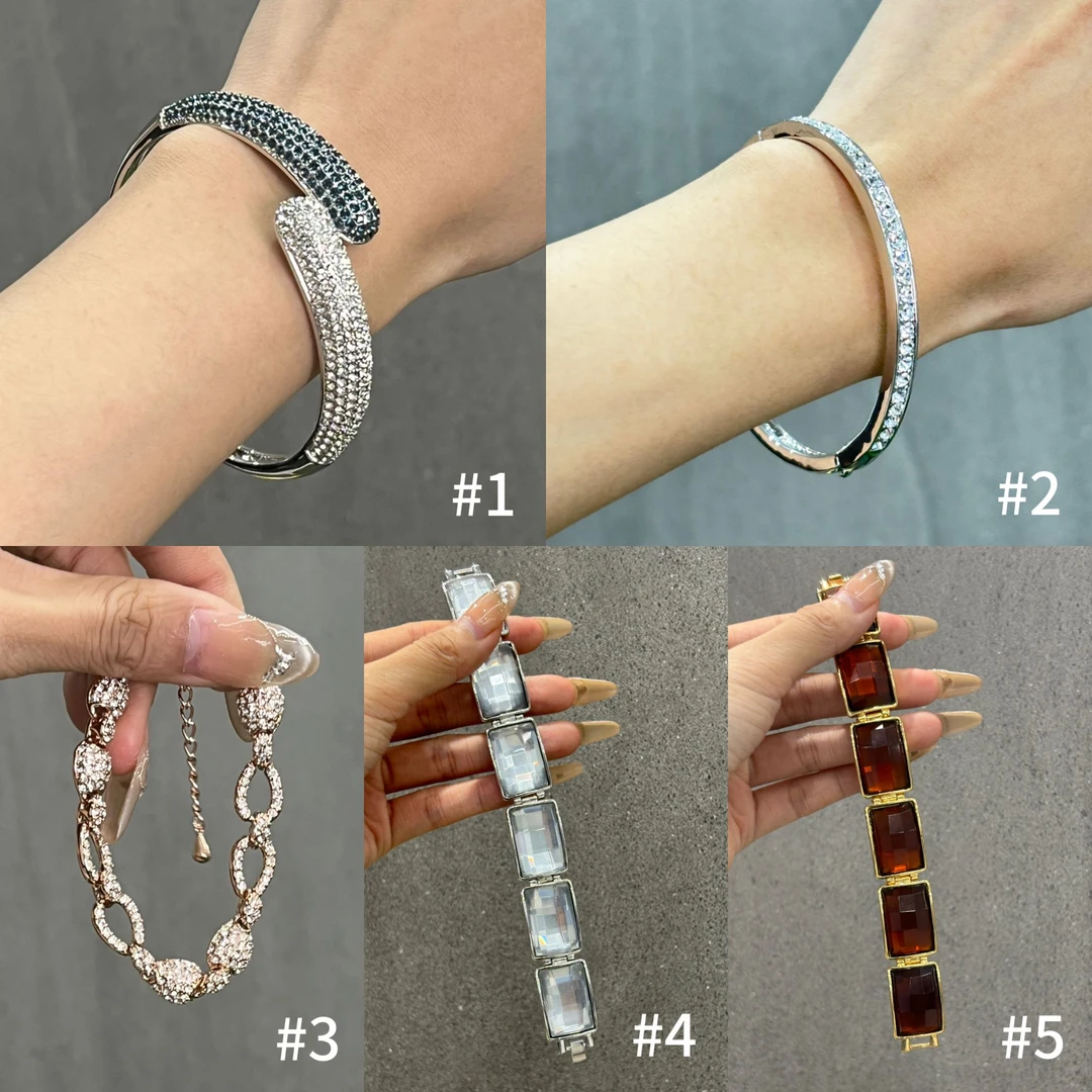 锌合金合成锆石手链 镶嵌时尚精美个性复古锌合金重工