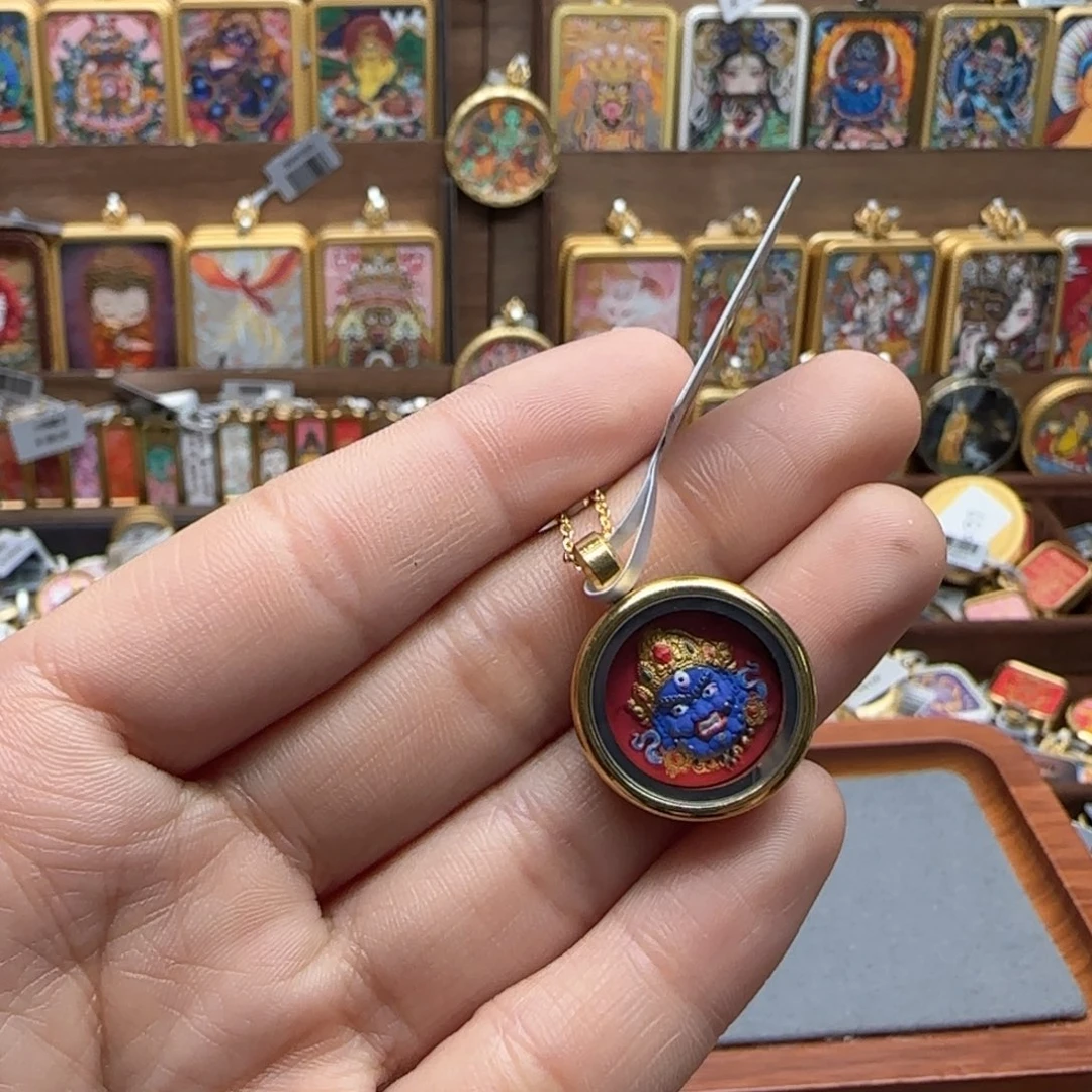 吊坠八****坡古祥手绘唐卡