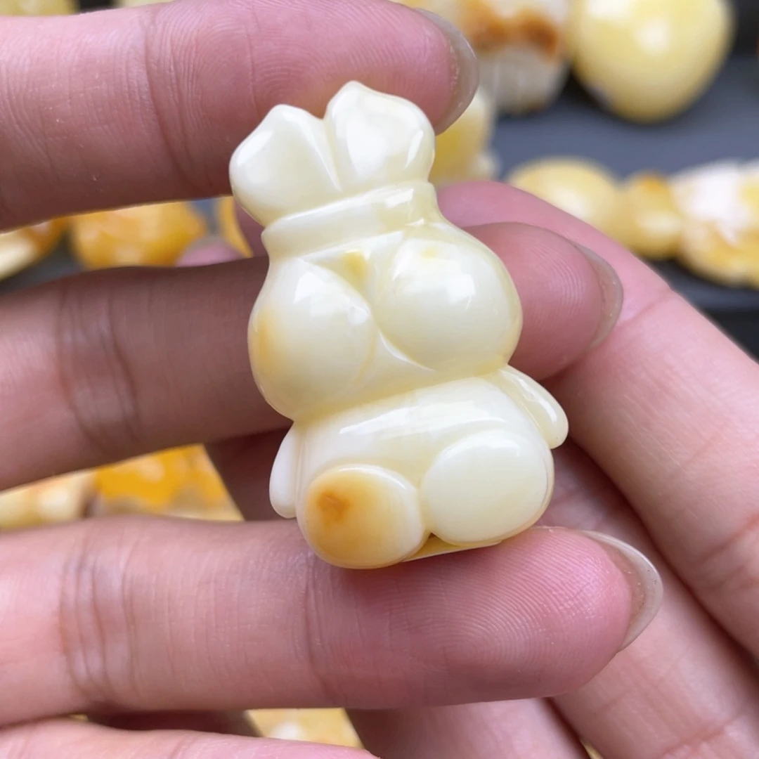 琥珀裸石未镶嵌微*蜜蜡