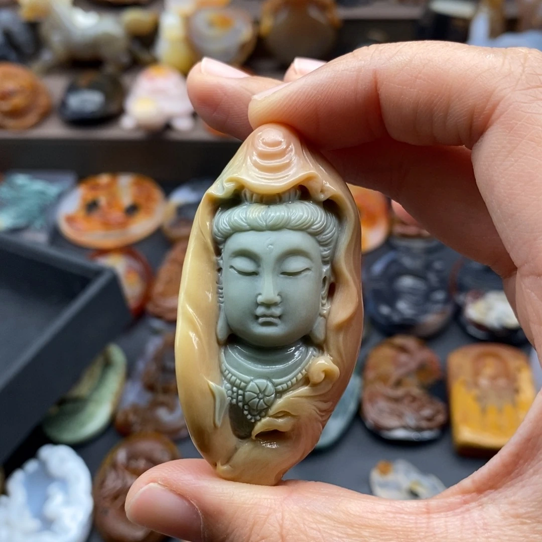 吊坠(不含链)未镶嵌石英质玉一****夕
