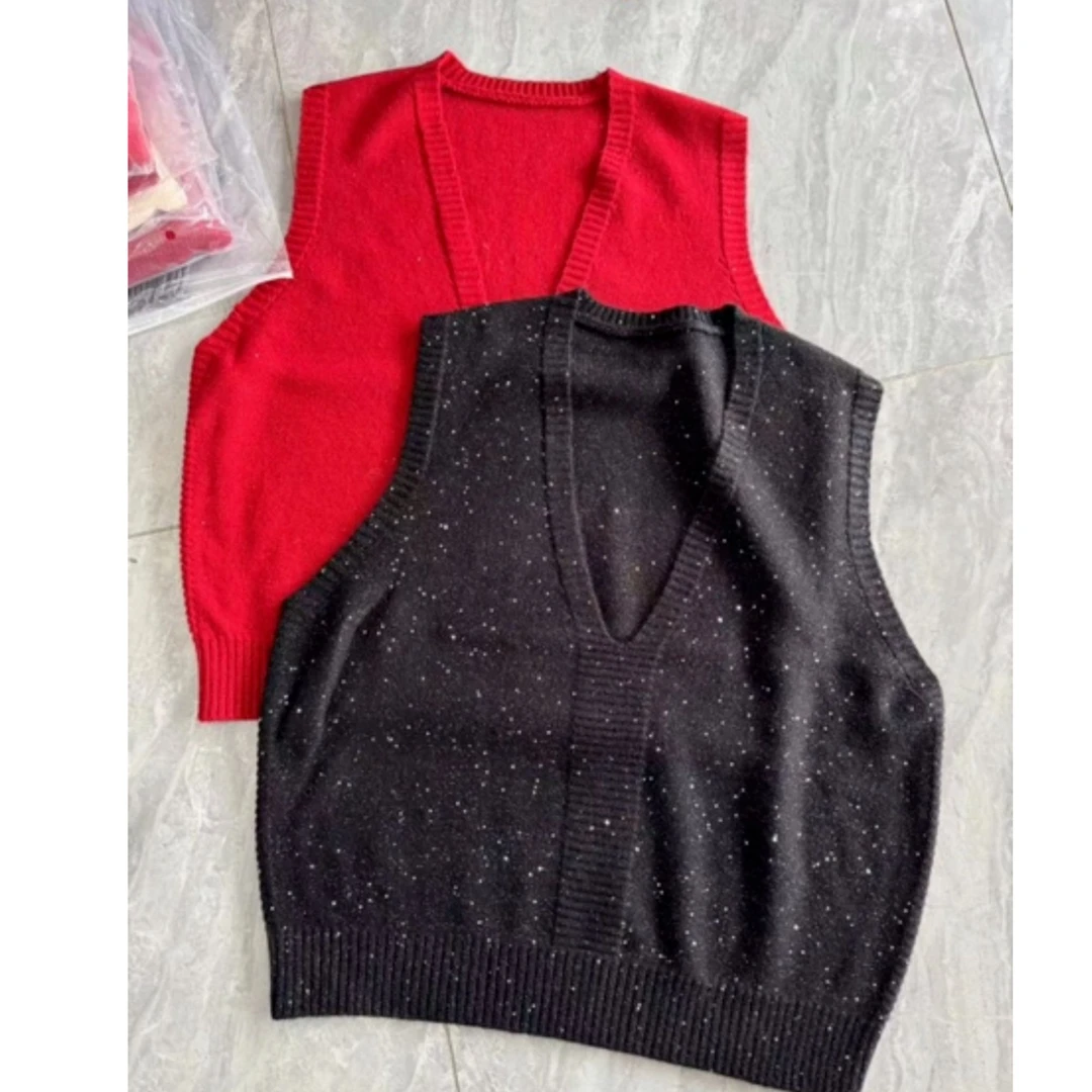 （小雨推荐）2025新款春季时尚气质针织马甲无袖ins