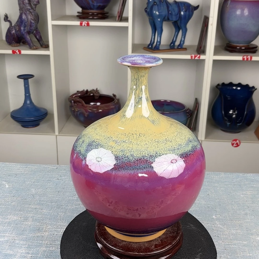 瓷片天球瓶大师作品