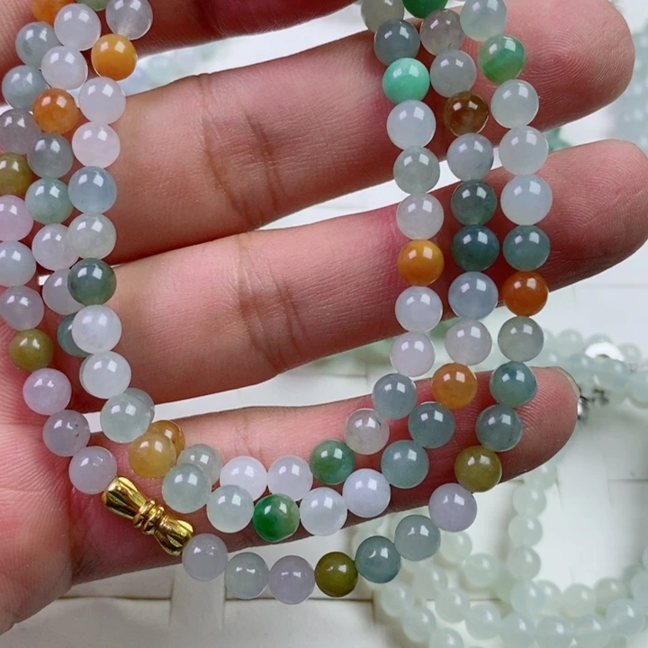 定制翡翠未镶嵌用****4项链