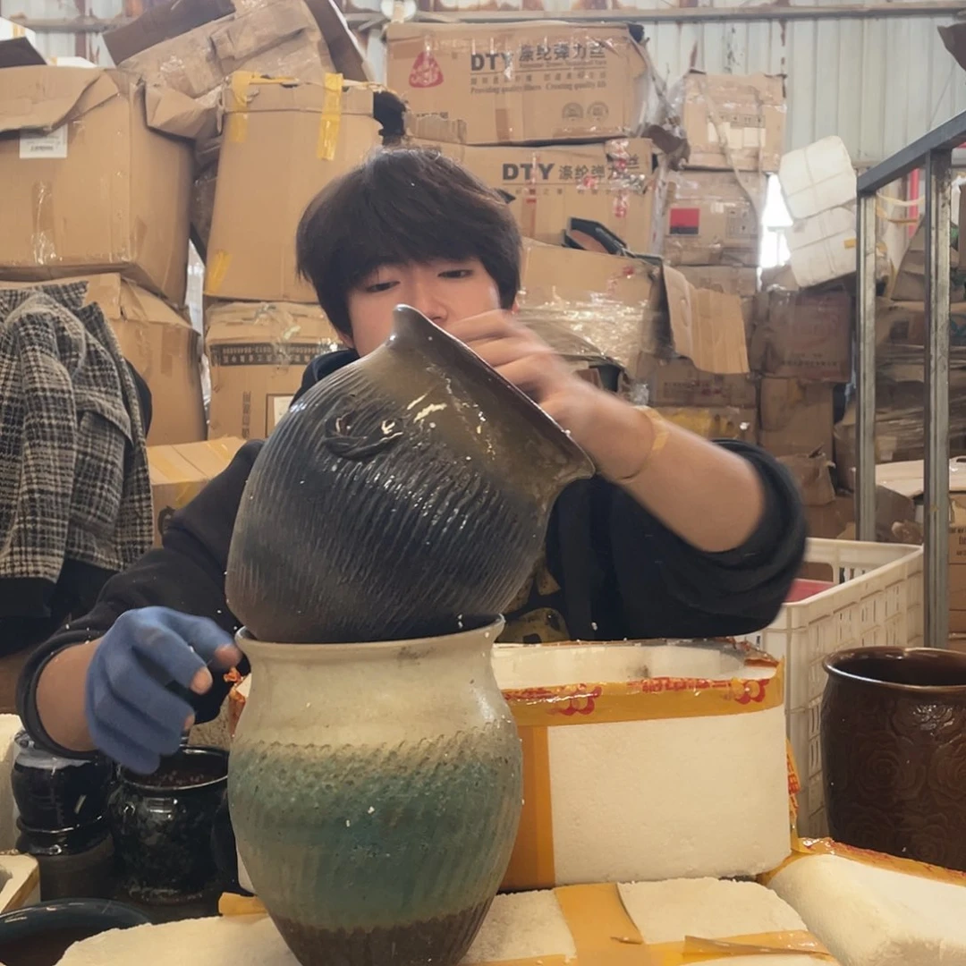 红陶宜兴陶瓷紫砂花盆