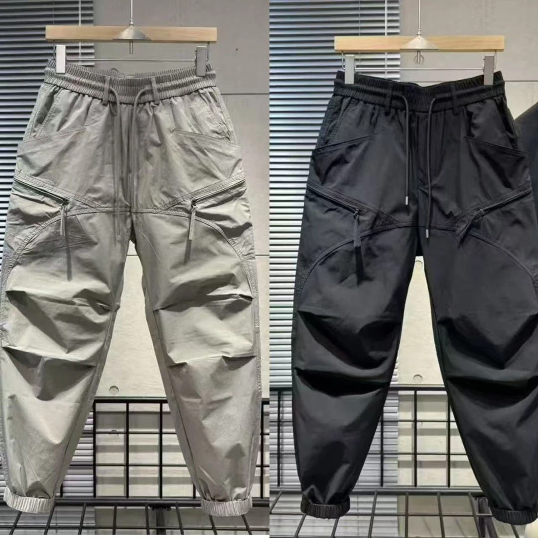 春季新款时尚潮流宽松户外运动休闲工装裤速干机能风潮牌百搭长裤