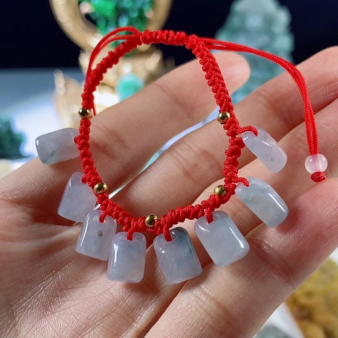 翡翠未镶嵌手链天然a货翡翠手串