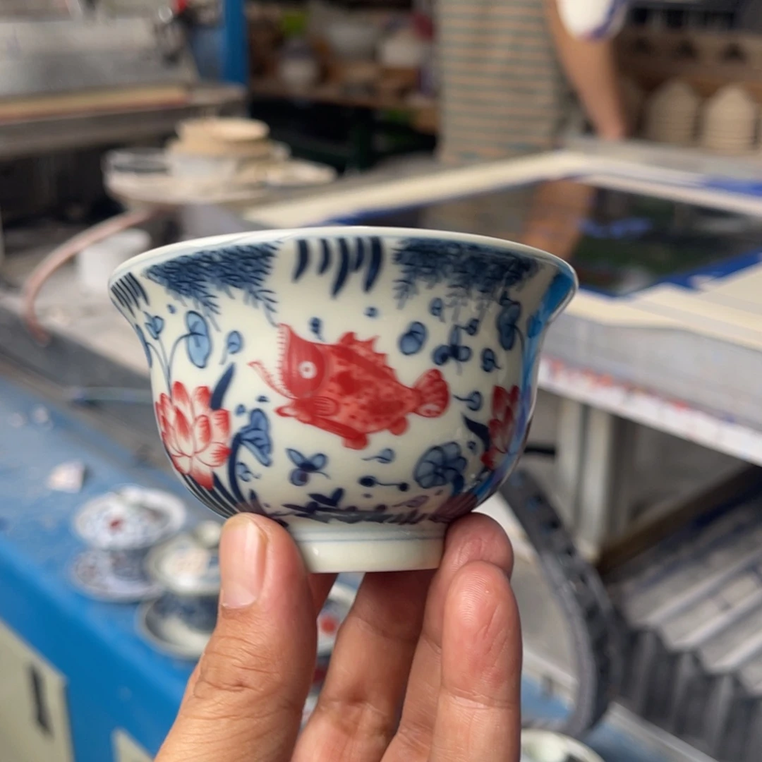 杯星慧陶瓷釉下彩茶具