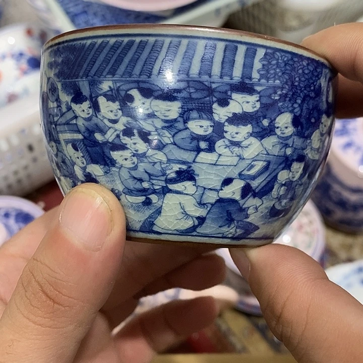 陶摆件景德镇陶瓷主人杯133455