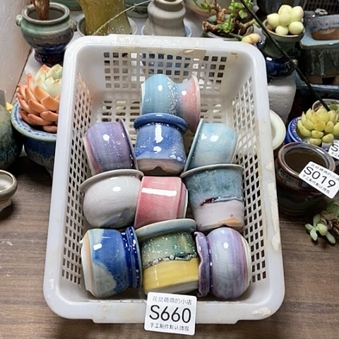 紫砂花盆660微瑕品口径4到5左右