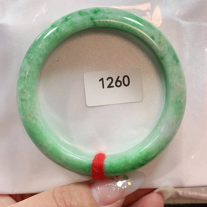 翡翠手镯未镶嵌天然翡翠手镯55