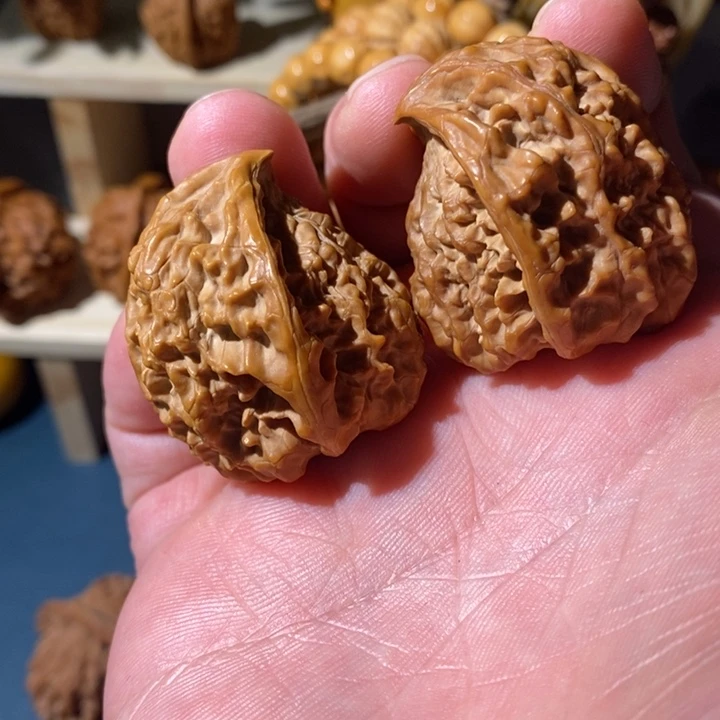 文玩核桃把件36官帽蛇头